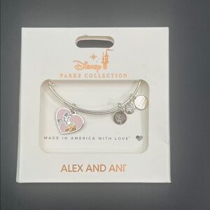 NWT ALEX + ANI Disney Parks Lady And The Tramp Silver Bracelet Charm Bangle